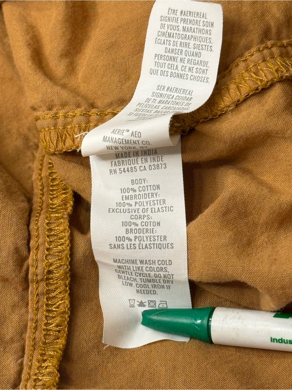 aerie Rust Halter Ruffle Mini Dress - Picture 8 of 8